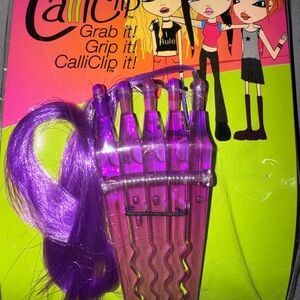 Purple Calli Clip Hair Extensions Clip Set